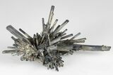 Lustrous, Metallic Stibnite Crystal Spray - China #175894-1